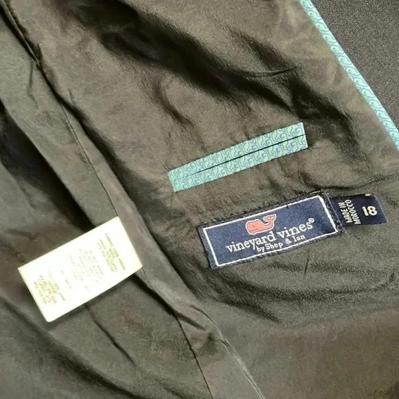 NWT Vineyard Vines 100% virgin wool navy gold  buttons blazer - Picture 5 of 10